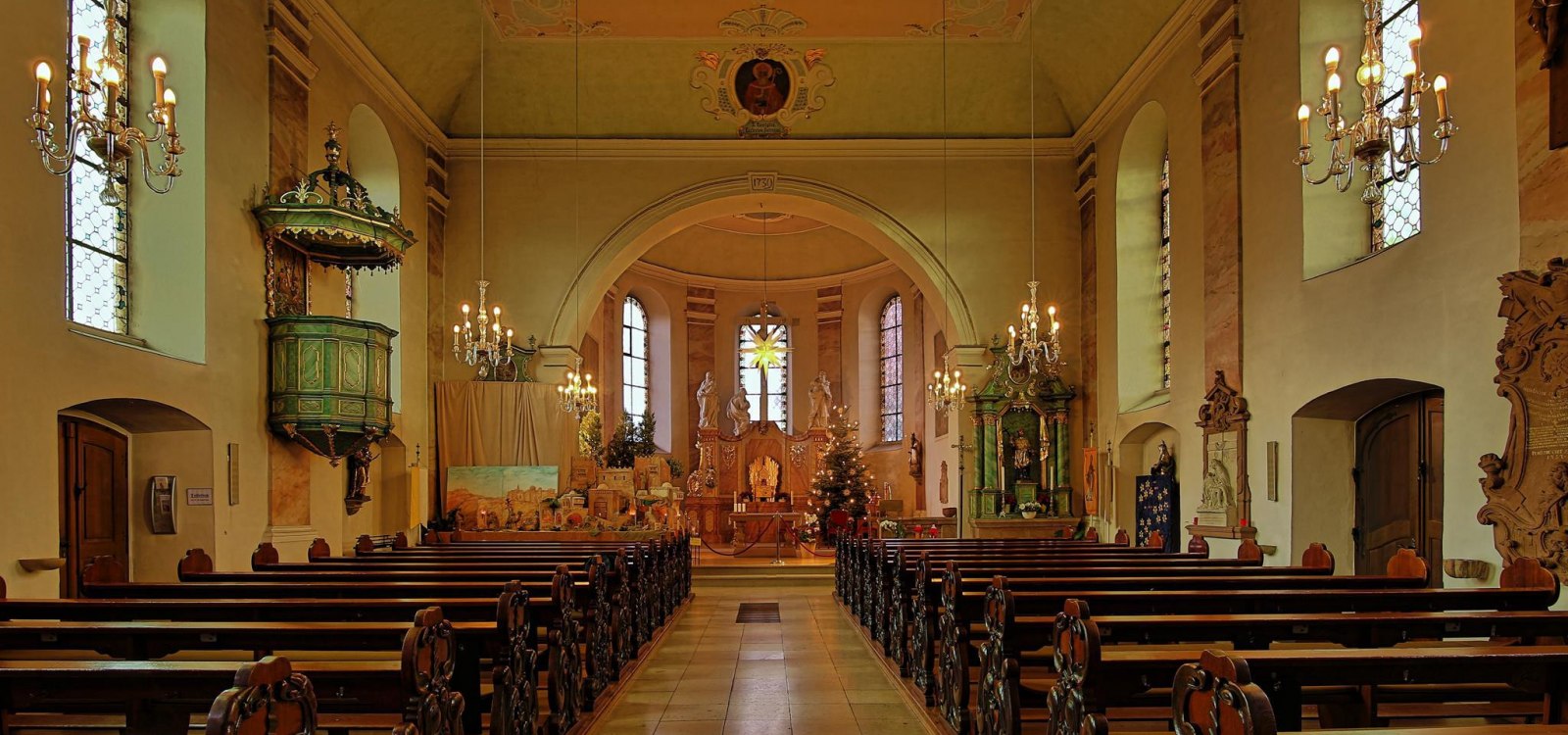 Innenaufnahme Remigiuskirche, © Rainer Oppenheimer/Stadt Ingelheim Innenaufnahme Remigiuskirche, © Rainer Oppenheimer/Stadt Ingelheim