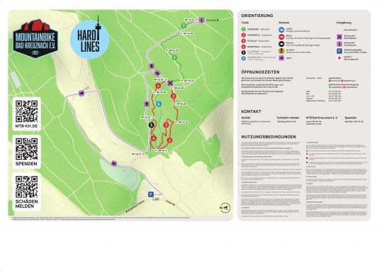 Übersichtsplan © Moutain-Bike Bad Kreuznach e.v. Übersichtsplan © Moutain-Bike Bad Kreuznach e.v.