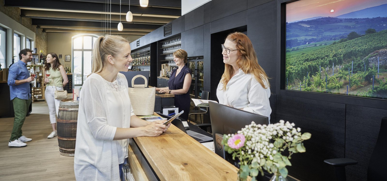 Tourist information in the wine cellar Tourist information in the wine cellar