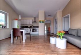 Wohnraum mit Küche Wohnraum mit Küche