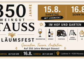 350 Weingut Stauss Flyer Querformat, © Christina Stauss 350 Weingut Stauss Flyer Querformat, © Christina Stauss