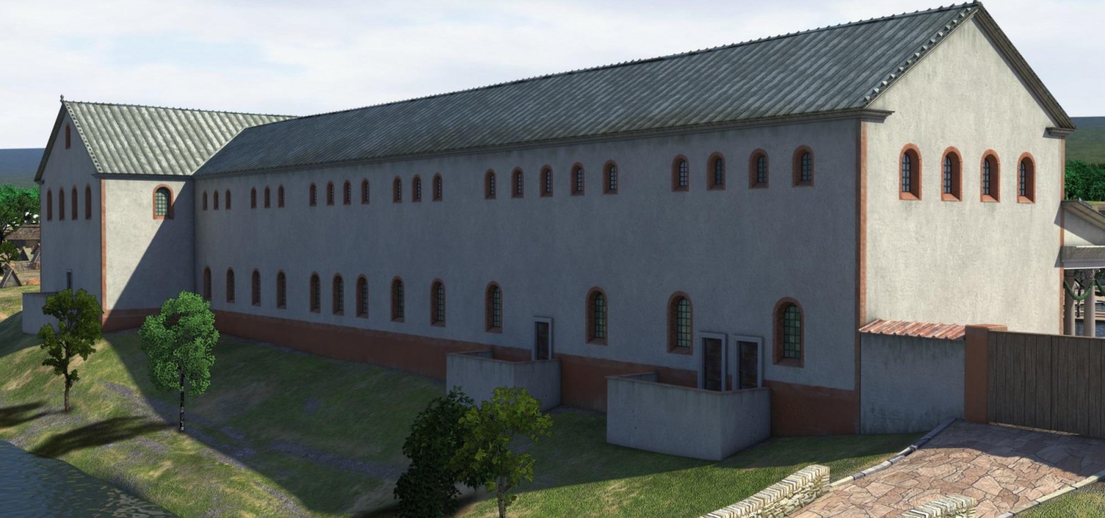 Digital reconstruction of the north wing Digital reconstruction of the north wing