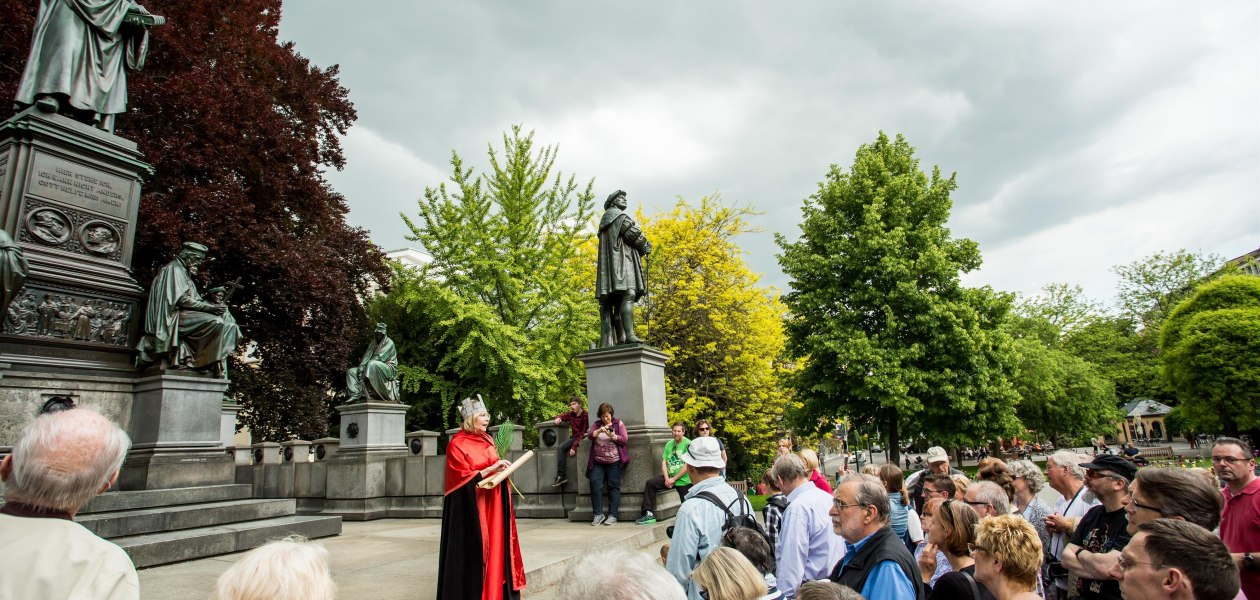 Kostümführung "Hier stehe ich", © Tourist Information Worms Kostümführung "Hier stehe ich", © Tourist Information Worms