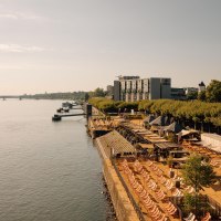 Blick von der Theodor-Heuss-Brücke Blick von der Theodor-Heuss-Brücke