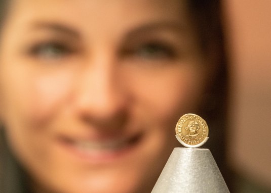 Gold coin of Charlemagne Gold coin of Charlemagne