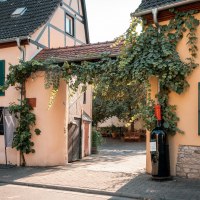 Weingut Wasem Doppelstück Hofeingang Weingut Wasem Doppelstück Hofeingang