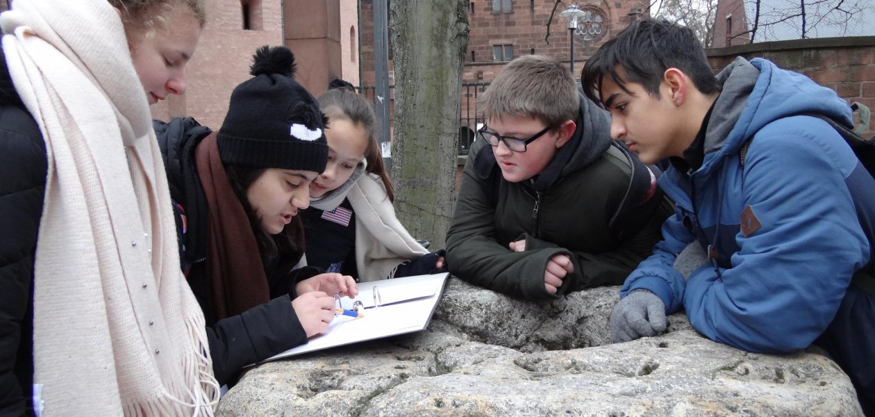 Kinderstadtrallye am Siegfriedstein, © TI Worms Kinderstadtrallye am Siegfriedstein, © TI Worms