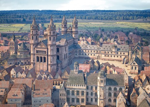 Wormser Dom & Bischofshof – 3D-Visualisierung von FaberCourtial Wormser Dom & Bischofshof – 3D-Visualisierung von FaberCourtial