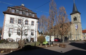 Kath. Kirche Guntersblum (mit Leininger Schloß) © TSC Rhein-Selz Kath. Kirche Guntersblum (mit Leininger Schloß) © TSC Rhein-Selz