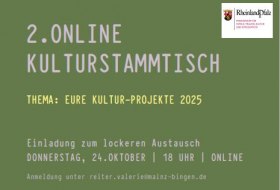 2. Online-Kulturstammtisch 2. Online-Kulturstammtisch
