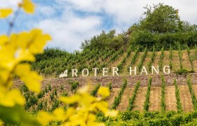 Roter Hang Schriftzug Roter Hang Schriftzug