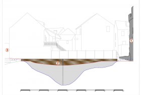 Zeichnung © Stadt Ingelheim/Forschungsstelle Kaiserpfalz Zeichnung © Stadt Ingelheim/Forschungsstelle Kaiserpfalz