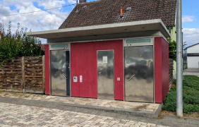 Öffentliche Toilette am Graulturm © Verbandsgemeinde Gau-Algesheim Öffentliche Toilette am Graulturm © Verbandsgemeinde Gau-Algesheim
