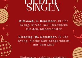 Adventsliedersingen, © Blasorchester Gau-Odernheim/Krämer Adventsliedersingen, © Blasorchester Gau-Odernheim/Krämer