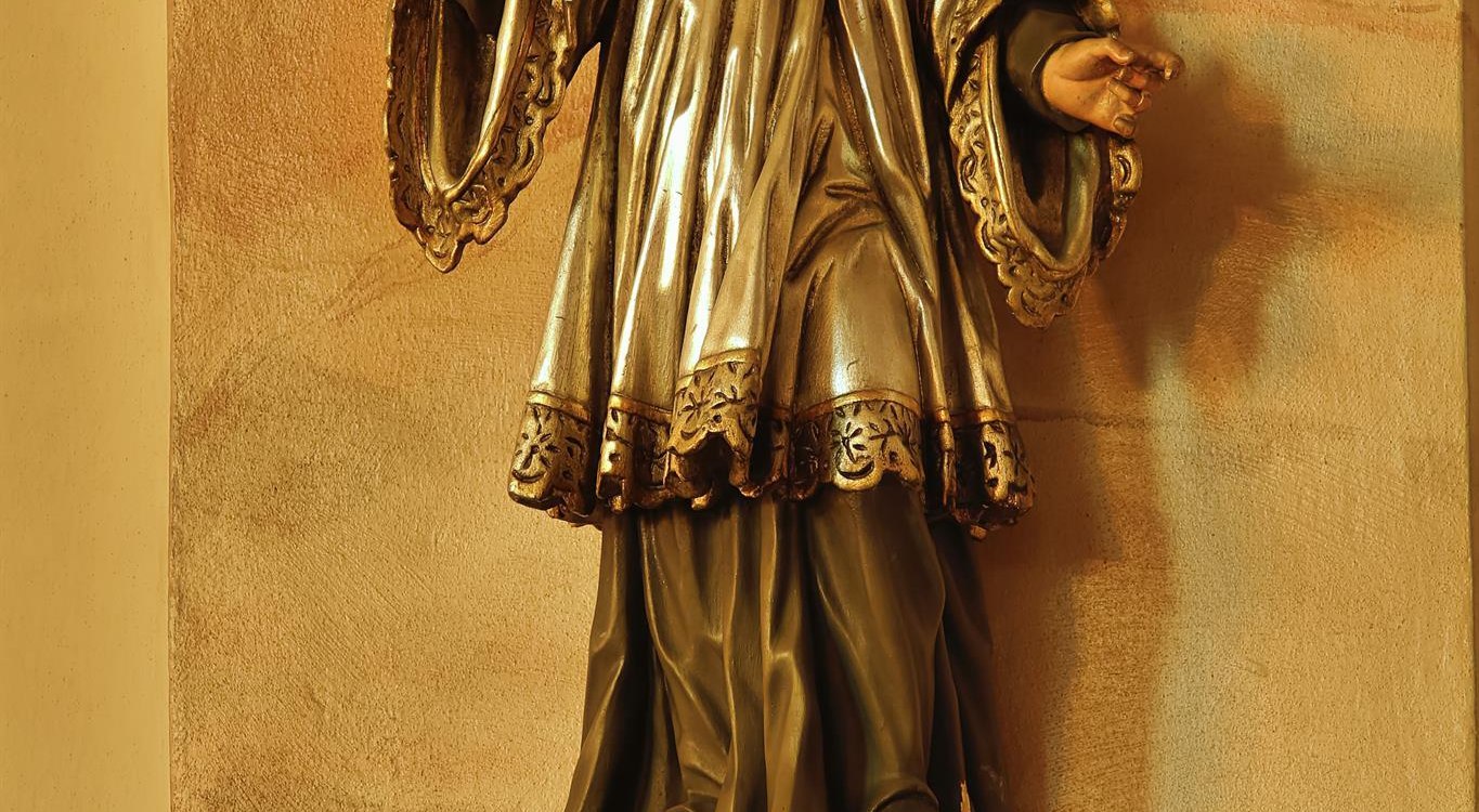 Figur in der Remigiuskirche, © Rainer Oppenheimer/Stadt Ingelheim Figur in der Remigiuskirche, © Rainer Oppenheimer/Stadt Ingelheim