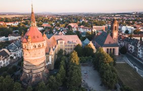 Lutherkirche und Wasserturm Lutherkirche und Wasserturm