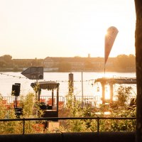 Rheinblick am Mainzstrand Rheinblick am Mainzstrand
