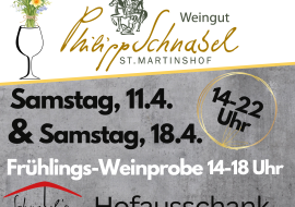 Frühlingsweinprobe, © Weingut Philipp Schnabel Frühlingsweinprobe, © Weingut Philipp Schnabel