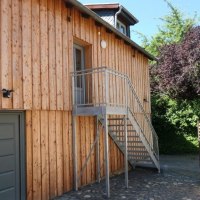 Aufgang zur oberen Wohnung © Schäffer Weinolsheim Aufgang zur oberen Wohnung © Schäffer Weinolsheim