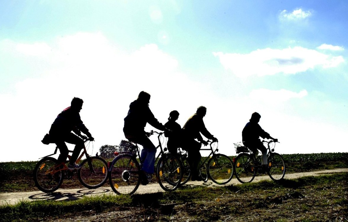 Cyclists on tour Cyclists on tour