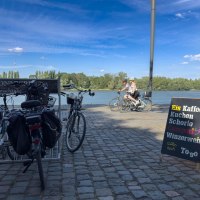 Capponiere Radlerrast am Rheinradweg Capponiere Radlerrast am Rheinradweg