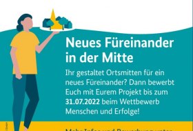 Wettbewerb "Menschen und Erfolge" für lebenswerte Stadt- und Ortsmitten Wettbewerb "Menschen und Erfolge" für lebenswerte Stadt- und Ortsmitten