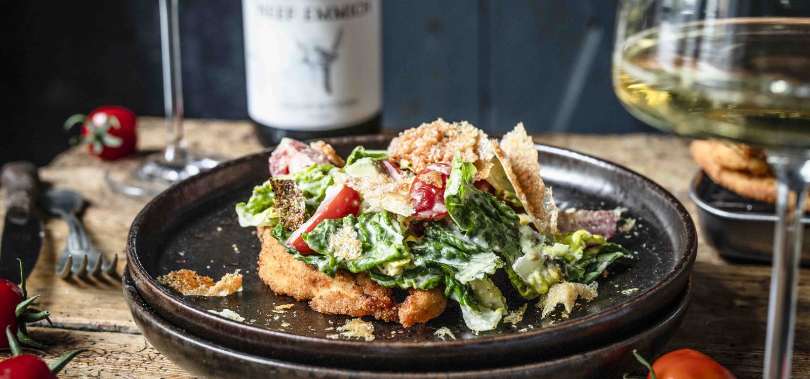 Ceasar Salad uff rhoihessisch, © Svenja Mattner-Shahi - Klara und Ida Ceasar Salad uff rhoihessisch, © Svenja Mattner-Shahi - Klara und Ida