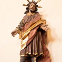 Heiligenfigur, Klosterkirche Pfaffen-Schwabenheim Heiligenfigur, Klosterkirche Pfaffen-Schwabenheim