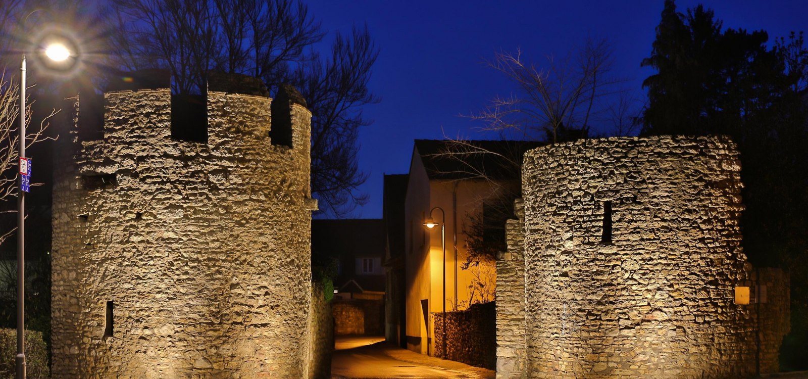 Stiegelgässer Tor am Abend, © Rainer Oppenheimer/Stadt Ingelheim Stiegelgässer Tor am Abend, © Rainer Oppenheimer/Stadt Ingelheim