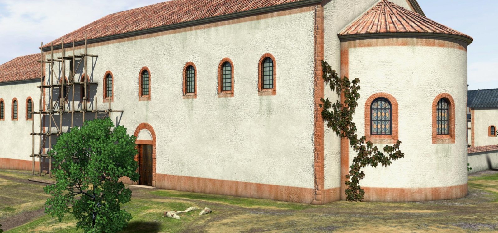 Denkmal Aula Regia - ehem. Thronsaal 3, © Fa. Archimedix/Forschungsstelle Kaiserpfalz Denkmal Aula Regia - ehem. Thronsaal 3, © Fa. Archimedix/Forschungsstelle Kaiserpfalz