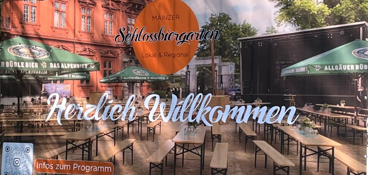 Schlossbiergarten Mainz_Banner, © Schlossbiergarten Mainz Schlossbiergarten Mainz_Banner, © Schlossbiergarten Mainz