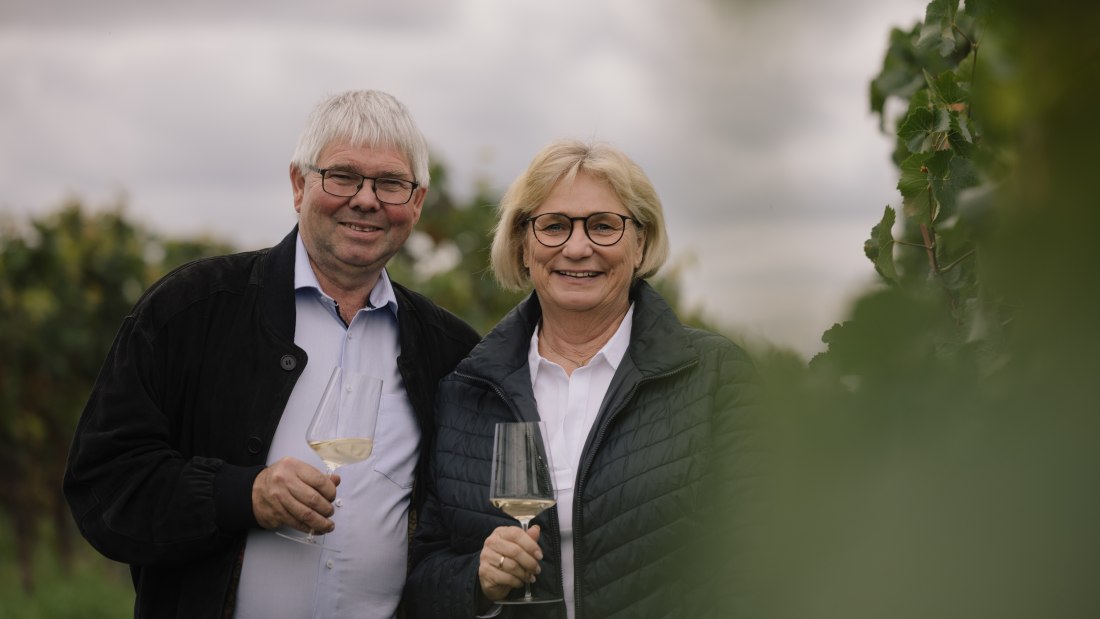 Hedda und Roland im Zechberg - Weingut Dr. HInkel, © Sven Hasselbach Hedda und Roland im Zechberg - Weingut Dr. HInkel, © Sven Hasselbach