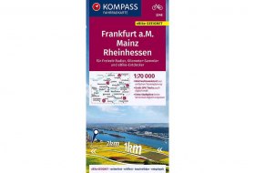 Fahrradkarte Frankfurt a.M., Mainz, Rheinhessen © KOMPASS-Karten GmbH Fahrradkarte Frankfurt a.M., Mainz, Rheinhessen © KOMPASS-Karten GmbH