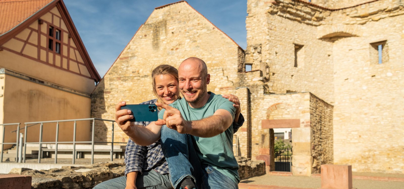 Denkmal Heidesheimer Tor Selfie, © Dominik Ketz/RHT GmbH Denkmal Heidesheimer Tor Selfie, © Dominik Ketz/RHT GmbH