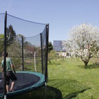 Trampolin und Garten Trampolin und Garten