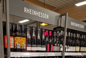 Rheinhessenwein im Supermarkt Rheinhessenwein im Supermarkt