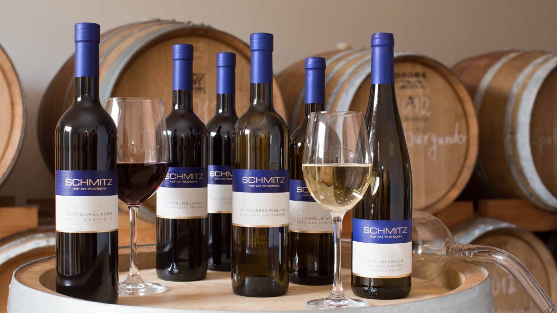 Weingut Schmitz_Weinflaschen, © Weingut Schmitz Weingut Schmitz_Weinflaschen, © Weingut Schmitz