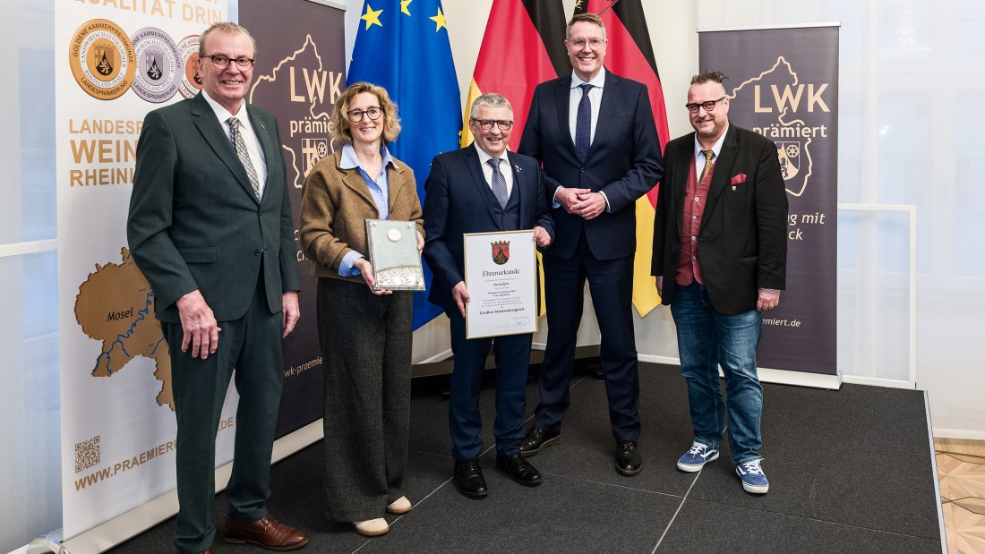 Großer Staatsehrenpreis 2025 Quirinus Hof, © LWK RLP/Carsten Costard Großer Staatsehrenpreis 2025 Quirinus Hof, © LWK RLP/Carsten Costard