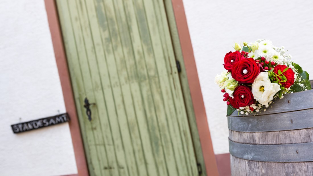 Standesamt_Strauss, © Weingut Domhof Standesamt_Strauss, © Weingut Domhof