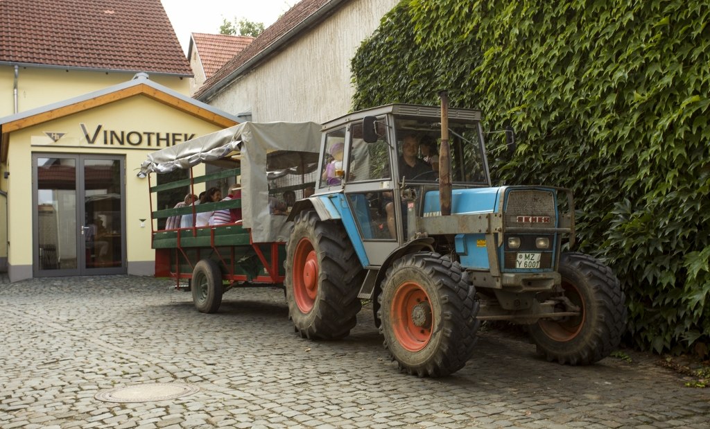 Weingut Helmut Best_Traktor Funzelfahrt, © Weingut Helmut Best Weingut Helmut Best_Traktor Funzelfahrt, © Weingut Helmut Best