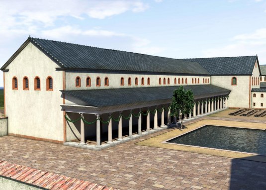 Digitale Rekonstruktion Nordflügel © Archimedix/Stadt Ingelheim Digitale Rekonstruktion Nordflügel © Archimedix/Stadt Ingelheim