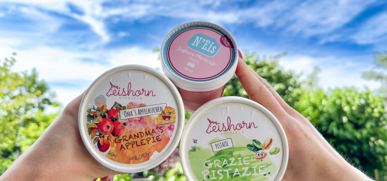 Ice cream cups from the ice vending machine, © Katja Zentel Ice cream cups from the ice vending machine, © Katja Zentel