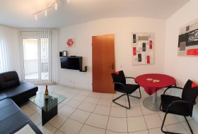 Wohnzimmer mit Essecke Wohnung 206 Wohnzimmer mit Essecke Wohnung 206