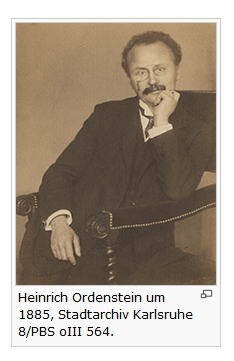 Heinrich Ordenstein © Stadtarchiv Karlsruhe Signatur 8/PBS oIII 564 Heinrich Ordenstein © Stadtarchiv Karlsruhe Signatur 8/PBS oIII 564