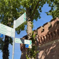 Turmschänke Caponniere Mainz, Rheinradweg Turmschänke Caponniere Mainz, Rheinradweg