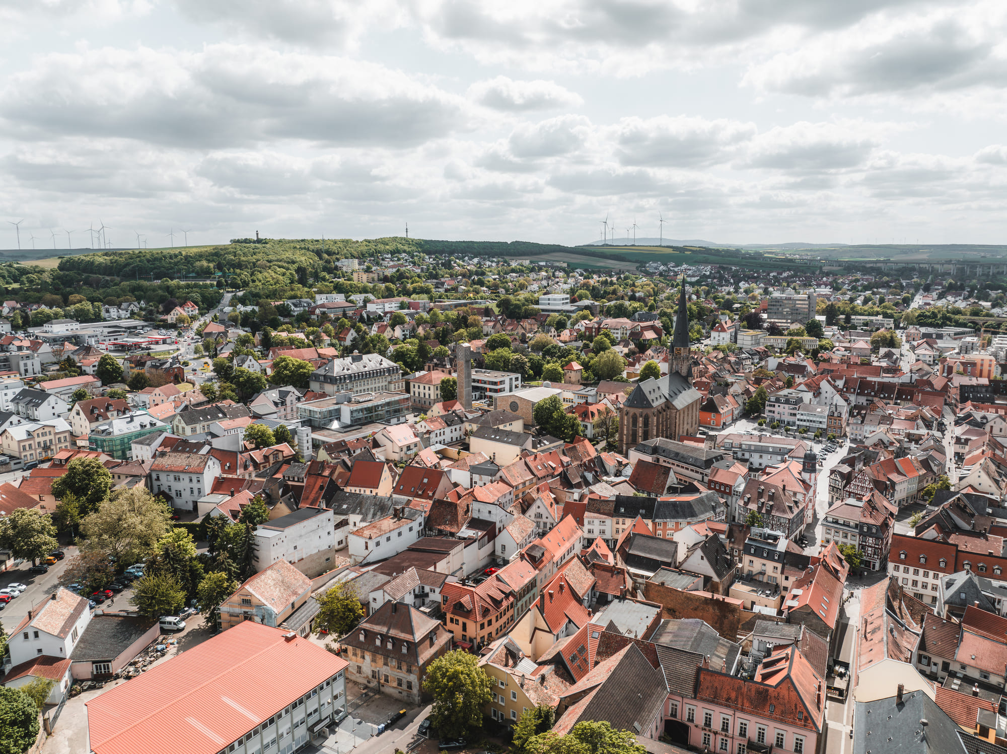 Altstadt von Alzey mit historischem Fachwerk
