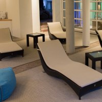 Schwimmbadterrasse &copy; Atrium Hotel Mainz