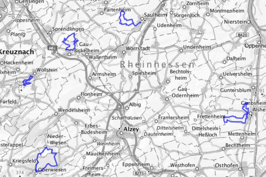 &Uuml;bersicht der neuen Hiwweltouren