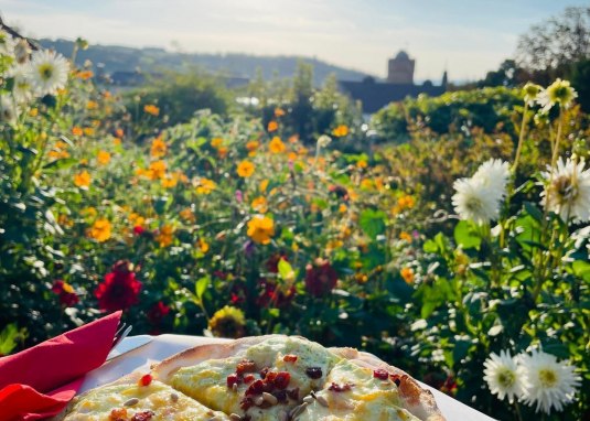 Essen im Garten &copy; Weingut Hamm