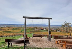 Wingertsschaukel Rheinhessenblick &copy; Tourist Info Sprendlingen-Gensingen